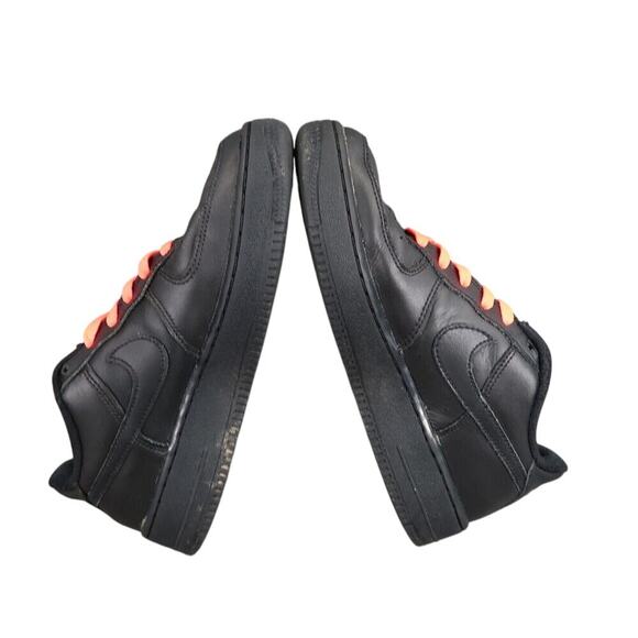 Nike Shoes Kids 6 Sneakers Air Force 1 Low LE Black GS Trainers Classic Leather - Picture 8 of 12
